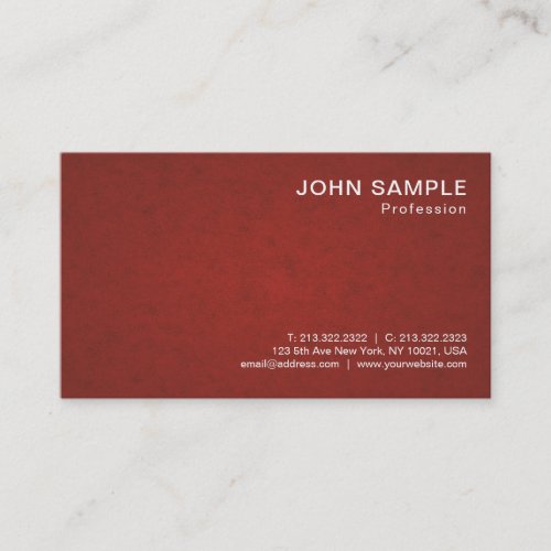 Professional Modern Design Graceful Classy Luxe Business Card