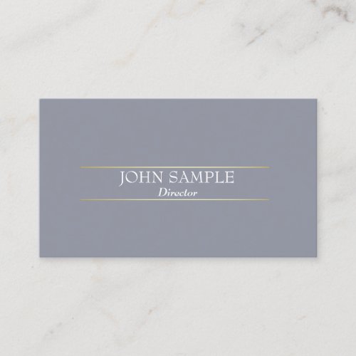 Professional Modern Design Grey Gold Elegant Business Card