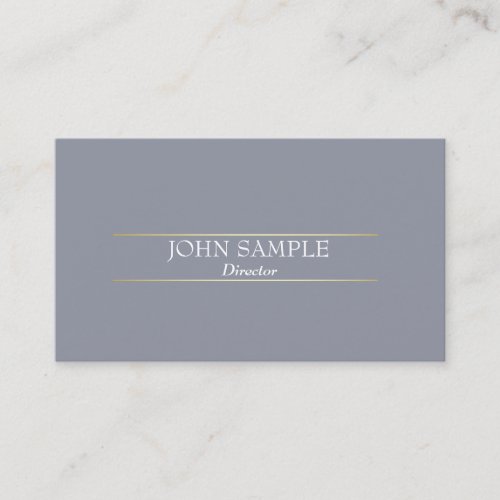 Professional Modern Design Grey Gold Elegant Business Card