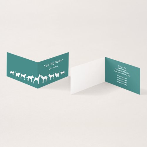 Professional Modern Dog Training Business Card