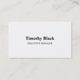 Professional Modern Elegant Black & White Business Card