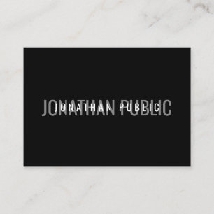 Professional Modern Elegant Black&White Template Business Card
