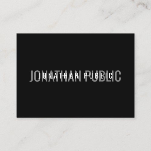 Professional Modern Elegant BlackWhite Template Business Card