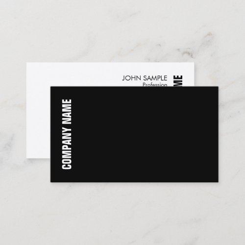 Professional Modern Elegant Black White Template Business Card