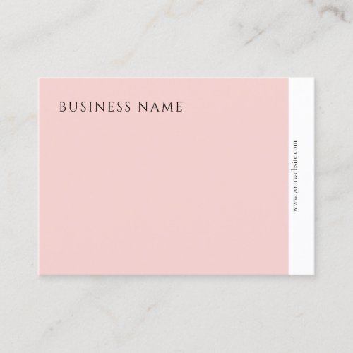Professional Modern Elegant Blush Pink Minimalist Business Card