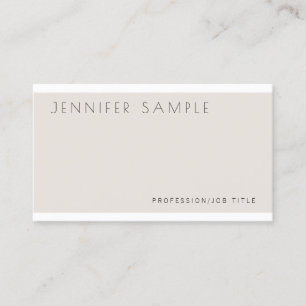 Professional Modern Elegant Colors Plain Luxury Business Card