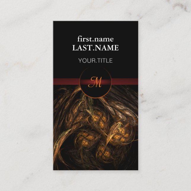 Professional Modern Elegant Cool Earth Business Card (Front)