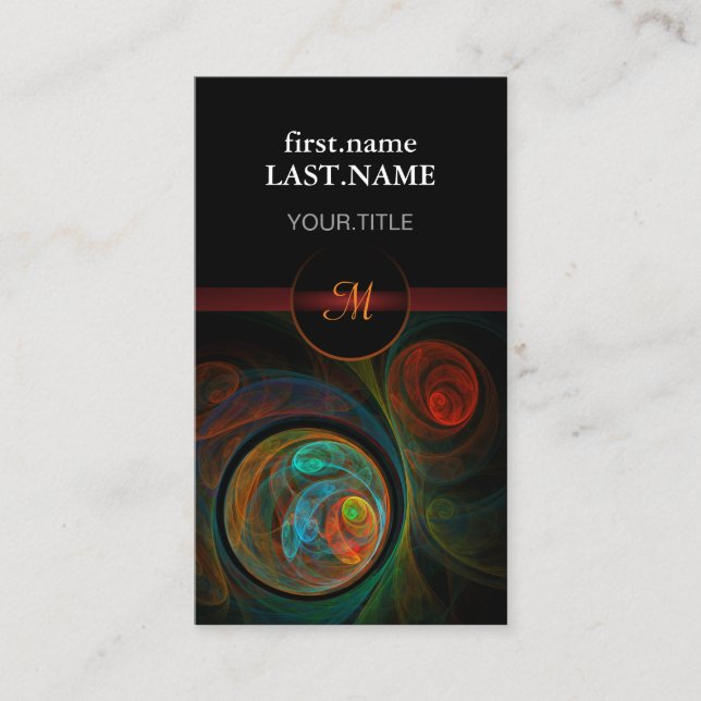 Professional Modern Elegant Cool Rebirth Blue Business Card (Front)