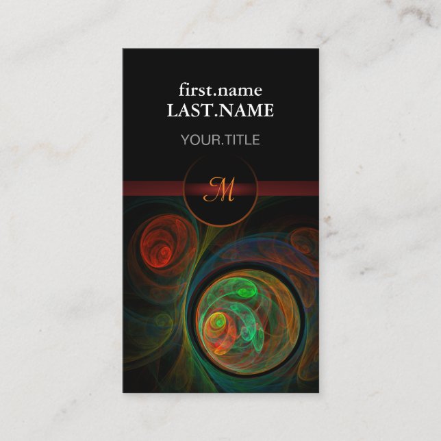 Professional Modern Elegant Cool Rebirth Green Business Card (Front)