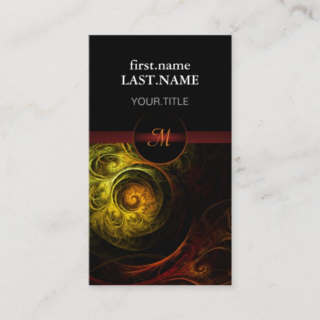 Professional Modern Elegant Cool Sunrise Floral Business Card (Front)