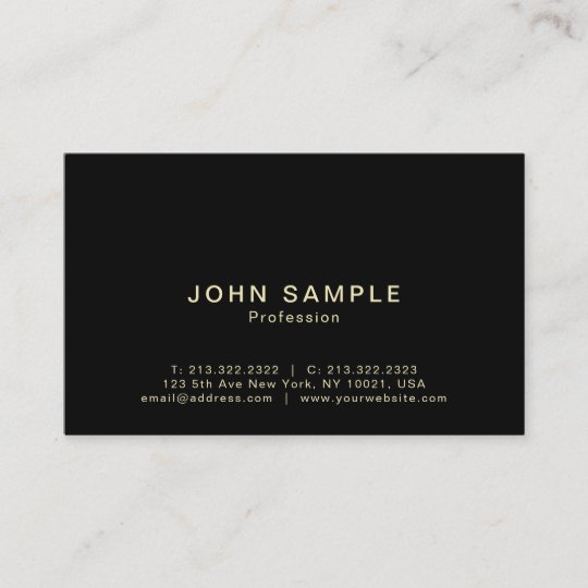 Professional Modern Elegant Creative Semi Gloss Business Card | Zazzle.com