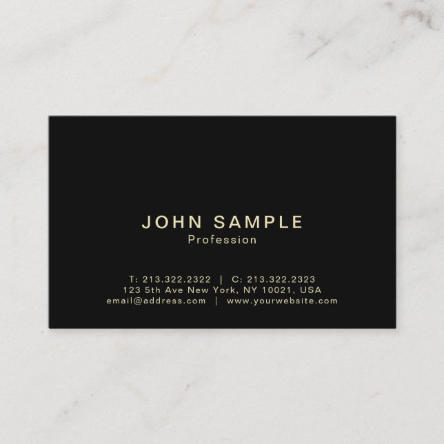 Professional Modern Elegant Creative Semi Gloss Business Card (Front)