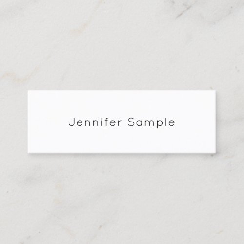 Professional Modern Elegant Design Minimal Plain Mini Business Card