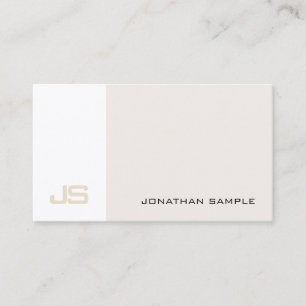 Professional Modern Elegant Design Monogram Business Card