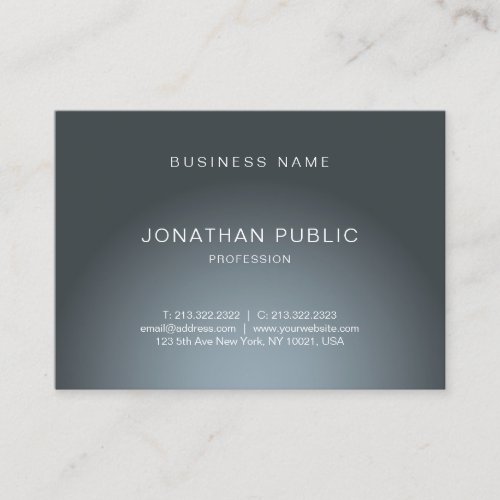 Professional Modern Elegant Design Trendy Plain Business Card