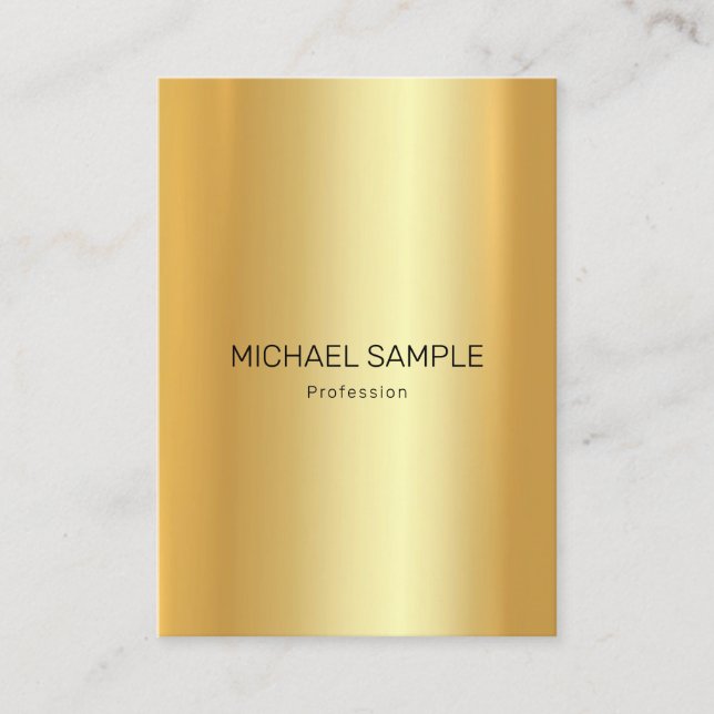 Professional Modern Elegant Gold Template Glamour Business Card (Front)