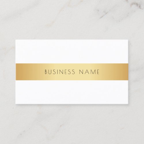 Professional Modern Elegant Gold White Template Business Card