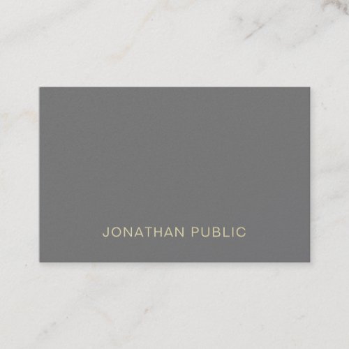 Professional Modern Elegant Minimalist Luxury Top Business Card