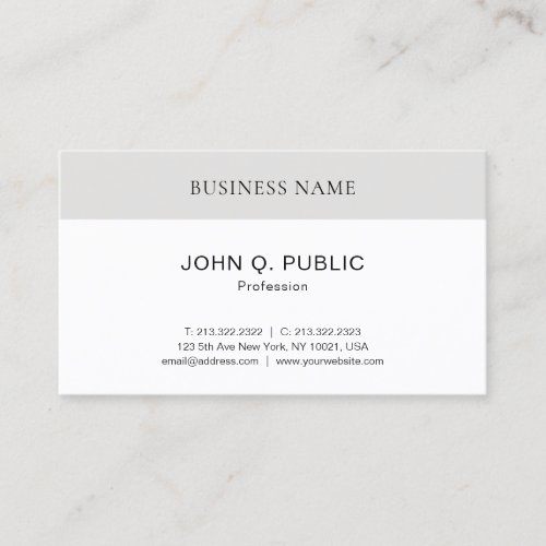 Professional Modern Elegant Minimalist Template Business Card