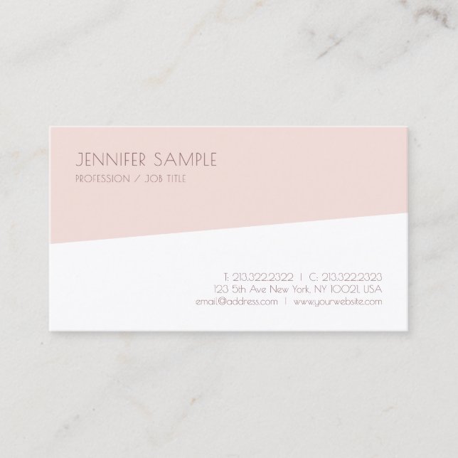 Professional Modern Elegant Minimalist Template Business Card (Front)