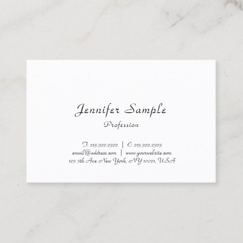 Professional Modern Elegant Minimalist Template Business Card