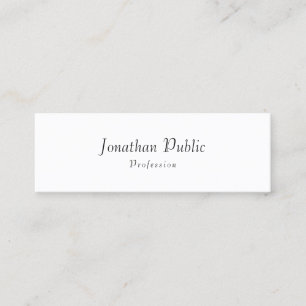 Professional Modern Elegant Minimalistic Template Mini Business Card