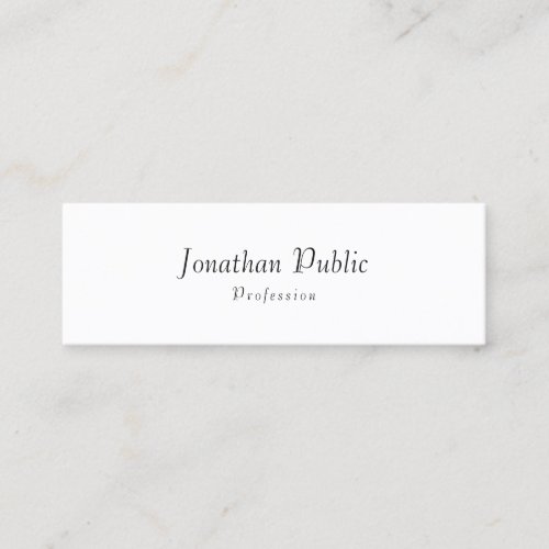 Professional Modern Elegant Minimalistic Template Mini Business Card