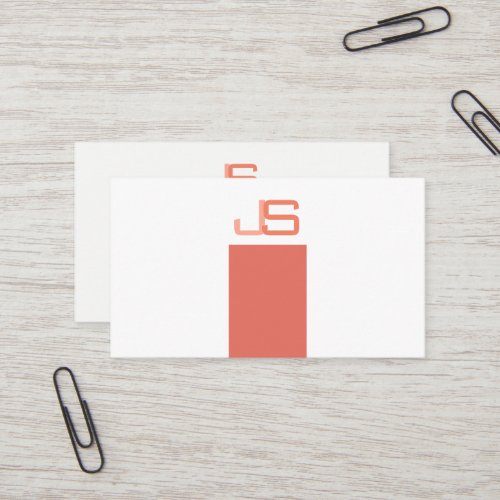Professional Modern Elegant Monogrammed Template Business Card