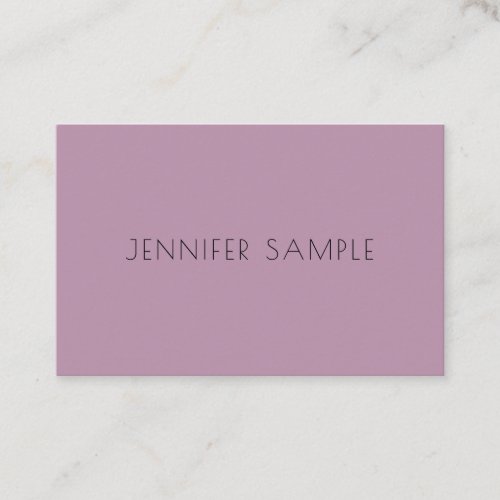 Professional Modern Elegant Purple Template Simple Business Card