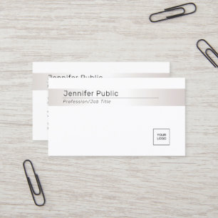 Professional Modern Elegant Silver Look Template Business Card
