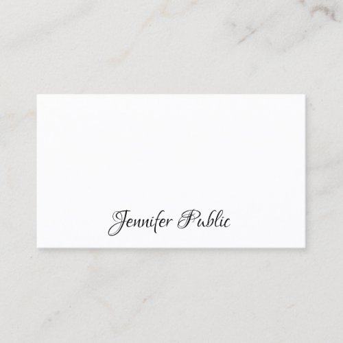 Professional Modern Elegant Simple Design Template Business Card