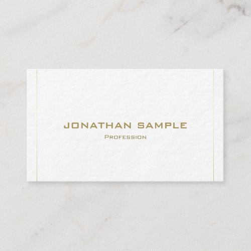 Professional Modern Elegant Simple Gold Luxury Business Card