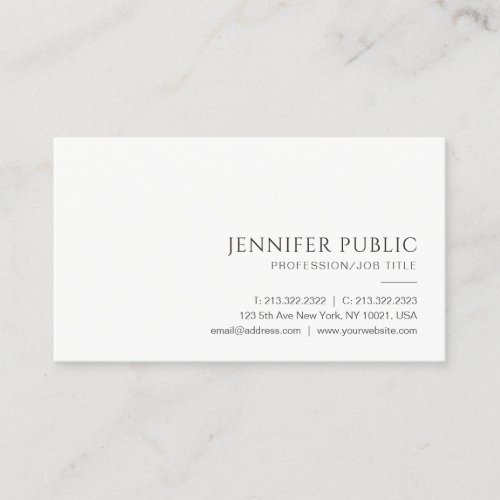 Professional Modern Elegant Simple Template Best Business Card