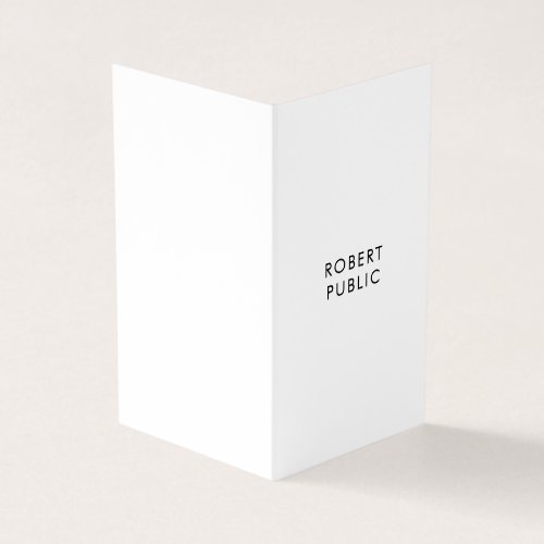 Professional Modern Elegant Simple Template Folded Business Card