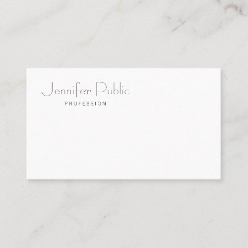 Professional Modern Elegant Simple Template Matte Business Card