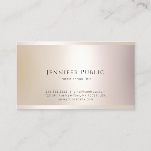 Professional Modern Elegant Simple Template Trendy Business Card