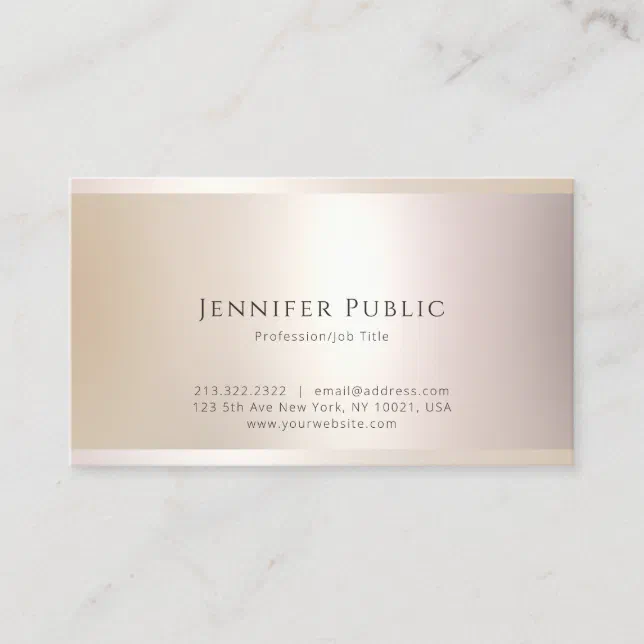 Professional Modern Elegant Simple Template Trendy Business Card | Zazzle