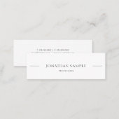 Professional Modern Elegant Simple Trendy Chic Top Mini Business Card (Front/Back)