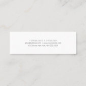 Professional Modern Elegant Simple Trendy Chic Top Mini Business Card (Back)