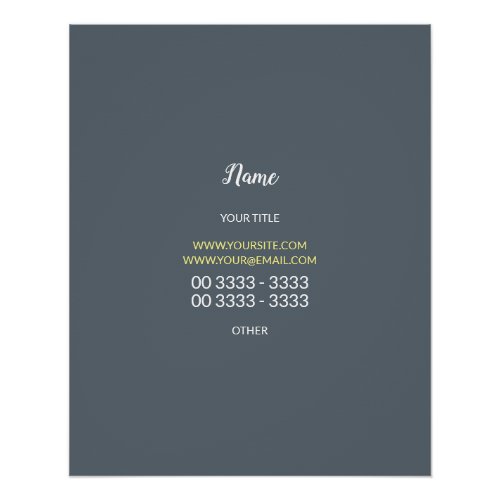 Professional Modern Elegant Slate Poster