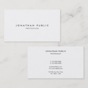 Professional Modern Elegant Template Minimalist Business Card