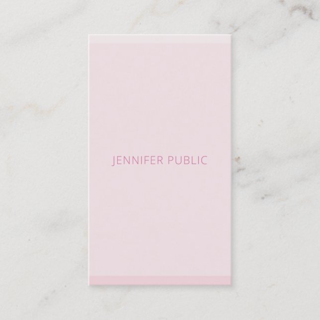 Professional Modern Elegant Trend Colors Template Business Card (Front)