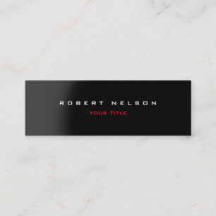 Professional modern elegant trendy unique mini business card