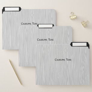 Professional Modern Elegant White Wood Black File Folder