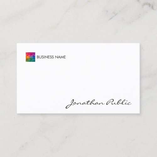 Professional Modern Elegant Your Company Logo Here Business Card