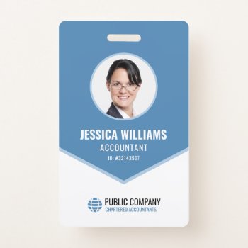 Professional Modern Employee Event Staff Id Badge by J32Design at Zazzle