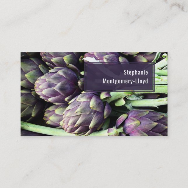 Professional Modern Food Business Card (Front)