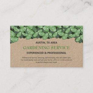 Professional & Modern Gardening /Landscaping Craft Business Card