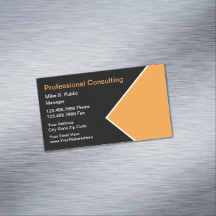 Professional Modern Geometric Magnetic Business Card