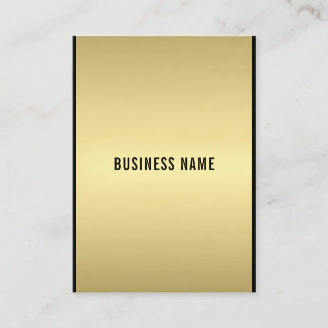 Professional Modern Glam Elegant Black And Gold Business Card | Zazzle